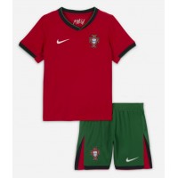 Portugal Fußballbekleidung Heimtrikot Kinder EM 2024 Kurzarm (+ kurze hosen)